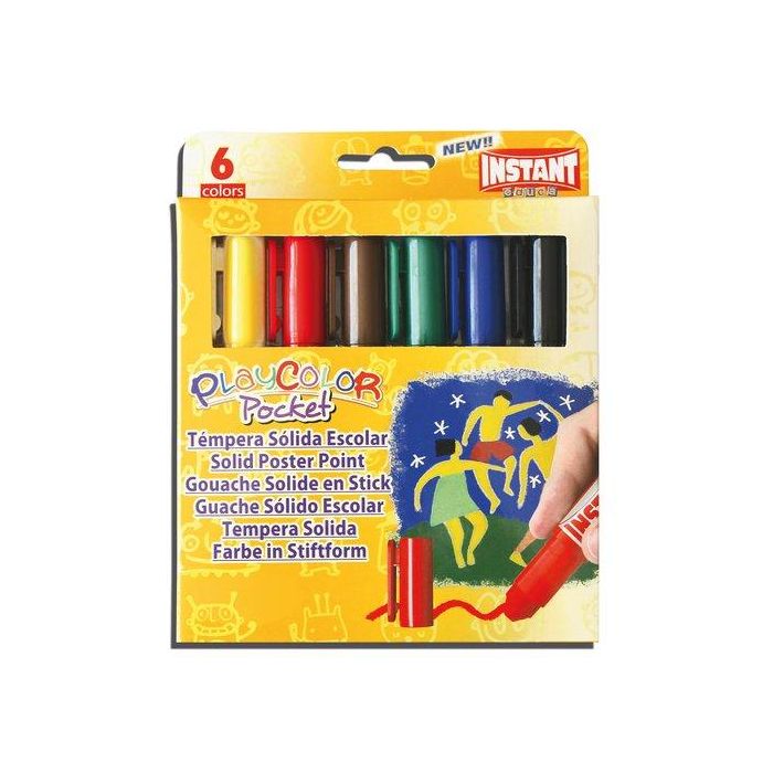 Tempera Solida Playcolor Basic Pocket 5Gr. Estuche De 6 Colores