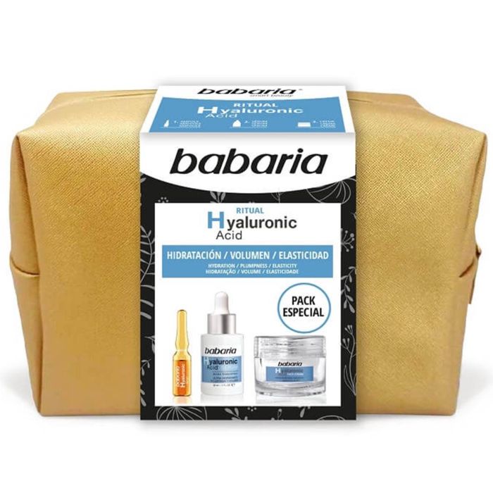 Babaria Acido hyaluronico crema facial 50 ml + serum 30 ml + ampollas 2un.