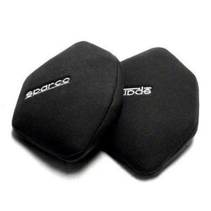 Sparco S01022NR Cojines Reposariñones Laterales Poliéster Negro para Asientos Deportivos Racing Máximo Confort (Par) Sparco S01022NR Cojines Reposariñones Laterales Poliéster Negro para Asientos Deportivos Racing Máximo Confort (Par)