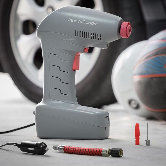 Compresor de Aire Portátil con LED Airpro+ InnovaGoods 4 Compresor de Aire Portátil con LED Airpro+ InnovaGoods 4