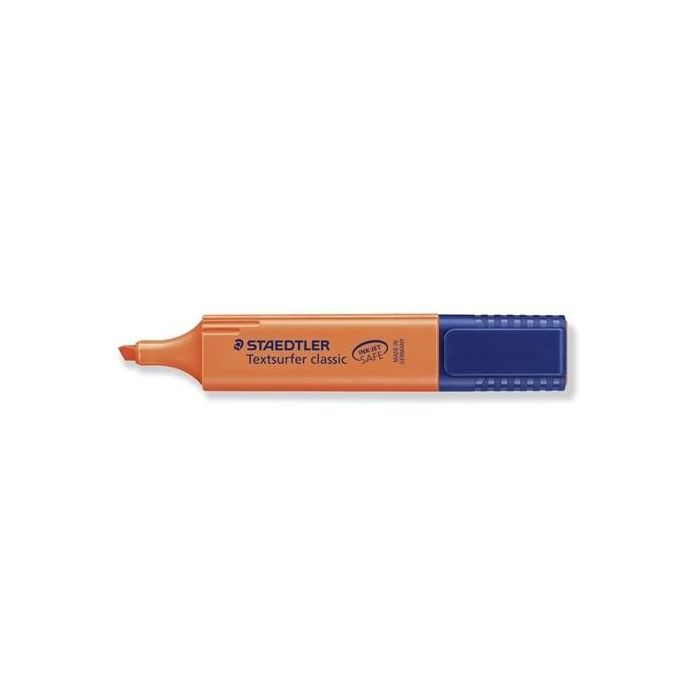 STAEDTLER Textmarker Textsurfer cl. 364 Naranja - Subrayador de 5mm con Tinta Duradera y Punta Biselada, Ideal para Estudio y Oficina