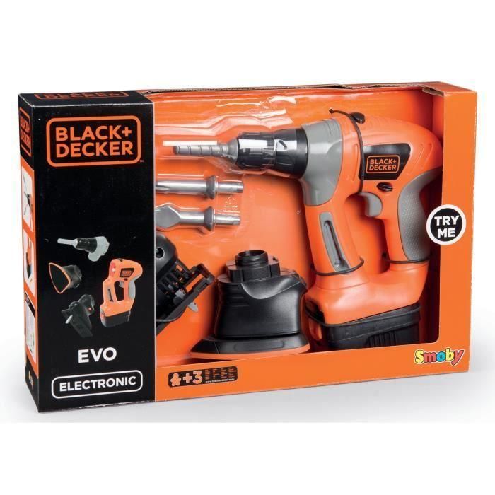 Destornillador escalable SMOBY Black & Decker 3 en 1 Destornillador escalable SMOBY Black & Decker 3 en 1
