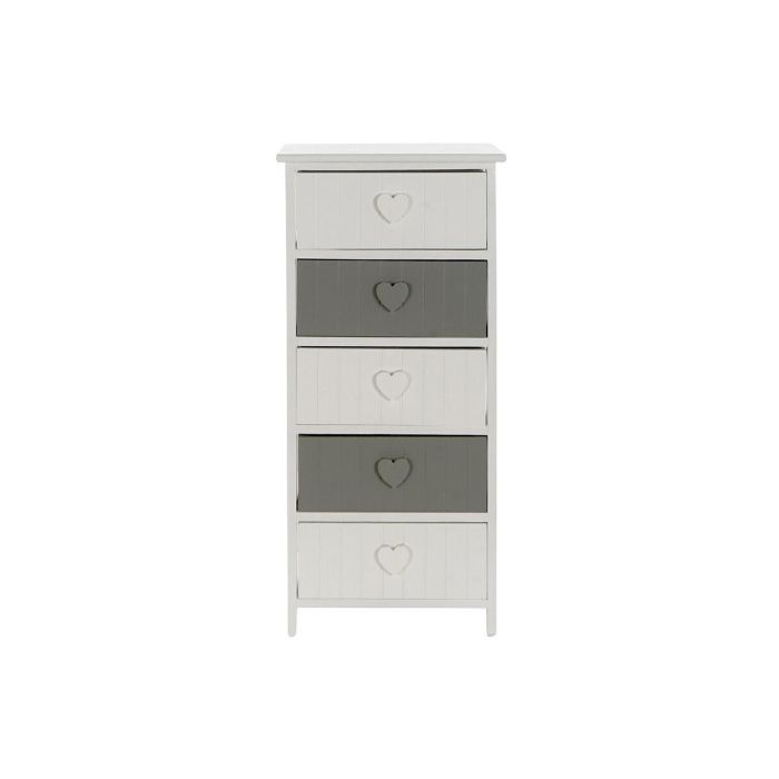 Cajonera DKD Home Decor Blanco Gris 29 x 90 x 40 cm 1 Cajonera DKD Home Decor Blanco Gris 29 x 90 x 40 cm 1