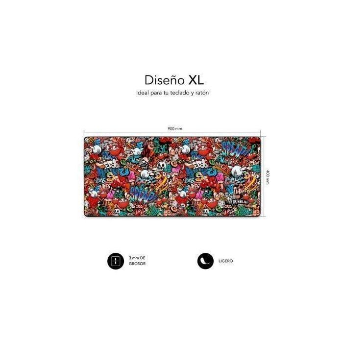 SUBBLIM Alfombrilla Graffiti XL Mouse Pad 2 SUBBLIM Alfombrilla Graffiti XL Mouse Pad 2
