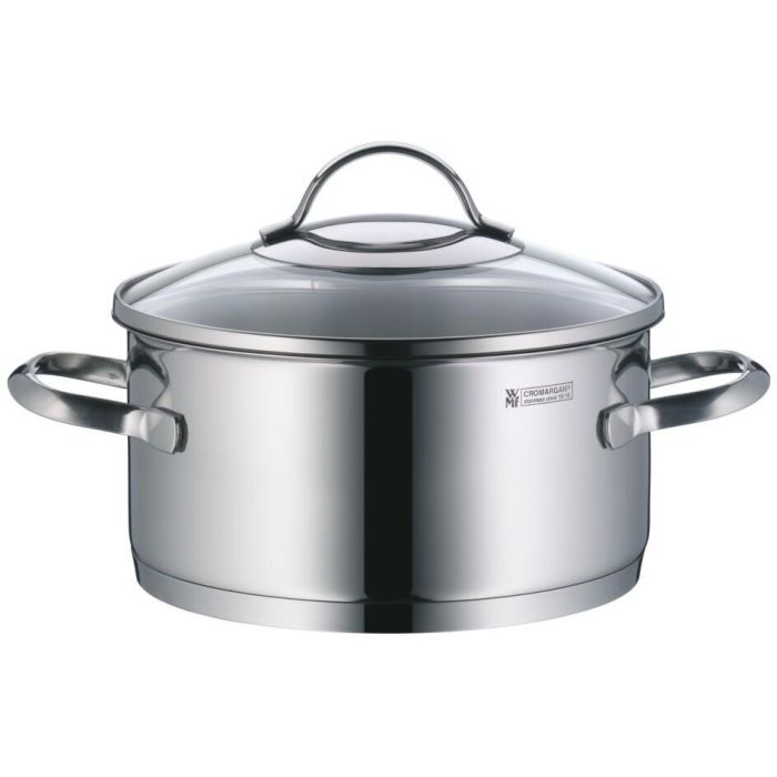 WMF Provence Plus - Set de Ollas y Cacerolas: Olla Baja 2.5L, Ollas Altas 1.9L, 3.3L, 5.7L y Cazo 1.7L, Plata 1