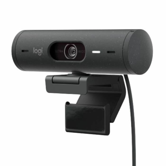 Logitech - BRIO 500 HD Webcam con Auto Expo - Graphite