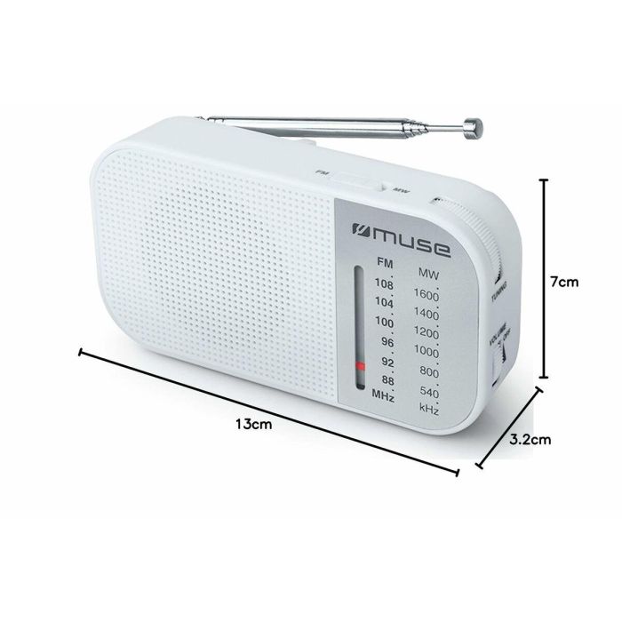 Radio Muse M-025 RW Blanco (Blanco) Caja De Regalo (Caja De Regalo) 1