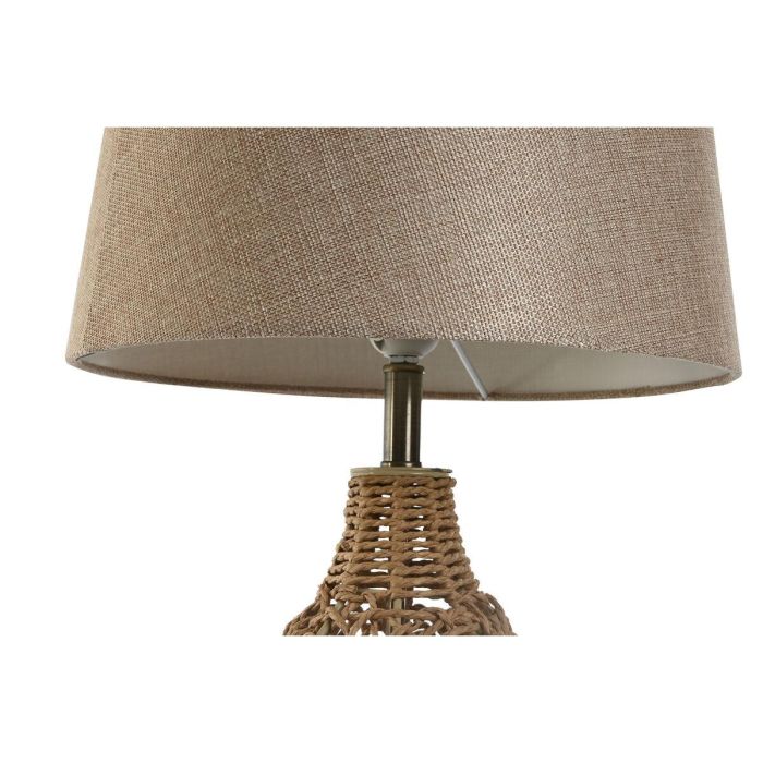 Lampara Sobremesa Balines DKD Home Decor Beige Natural 33 x 60 x 33 cm 4 Lampara Sobremesa Balines DKD Home Decor Beige Natural 33 x 60 x 33 cm 4
