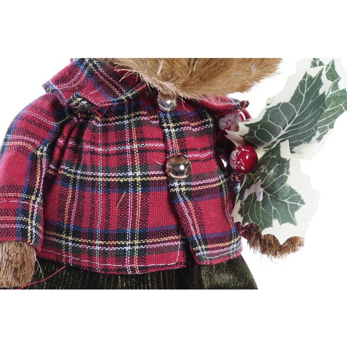 DKD Home Decor Figura de Navidad Tradicional Ardilla con Chaqueta, de Poliester, Surtido de Colores Verde, Rojo o Marrón, 15x12x25cm, 2 Unidades 3 DKD Home Decor Figura de Navidad Tradicional Ardilla con Chaqueta, de Poliester, Surtido de Colores Verde, Rojo o Marrón, 15x12x25cm, 2 Unidades 3