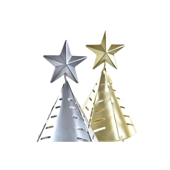 DKD Home Decor Portavela Navidad Moderna Metal Cónico Dorado Plateado 8 x 16 x 8 cm (8 Unidades) Surtido Aleatorio 1 DKD Home Decor Portavela Navidad Moderna Metal Cónico Dorado Plateado 8 x 16 x 8 cm (8 Unidades) Surtido Aleatorio 1