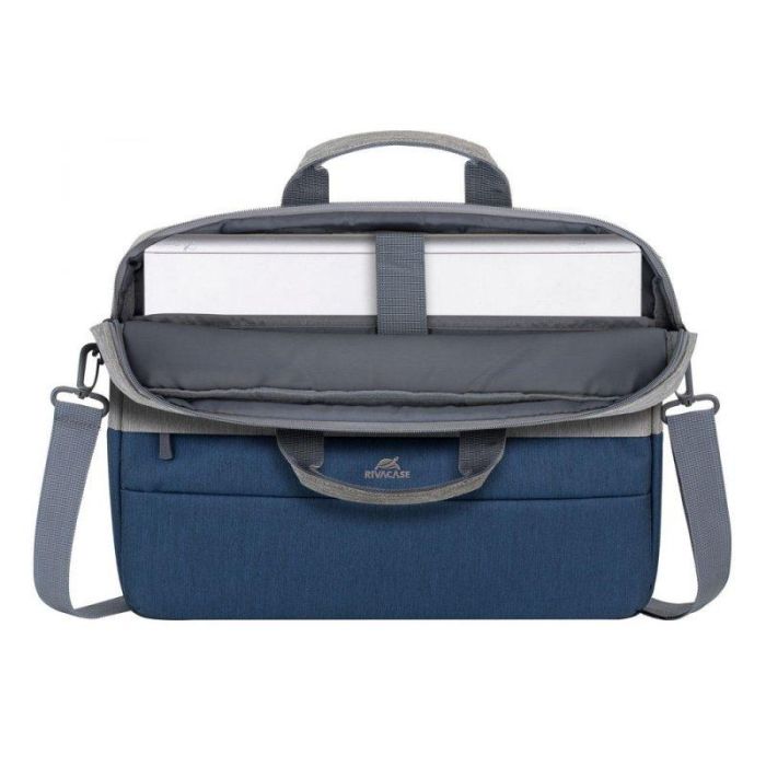 Rivacase 7532 Maletín Prater para Portátil 15.6 pulgadas y Tablet 10.1", gris/azul, tejido antirrobo hidrófugo de poliéster 1 Rivacase 7532 Maletín Prater para Portátil 15.6 pulgadas y Tablet 10.1", gris/azul, tejido antirrobo hidrófugo de poliéster 1