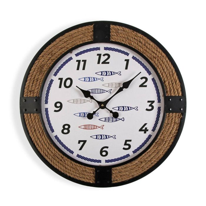 Reloj de Pared Versa Peces 2 x 60 x 60 cm Metal 0 Reloj de Pared Versa Peces 2 x 60 x 60 cm Metal 0