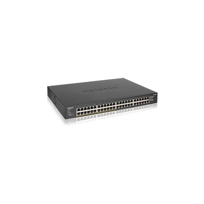 NETGEAR GS348PP-100EUS Switch 48x Gigabit Ethernet PoE No Administrado Montaje en Rack Full Duplex Stackable