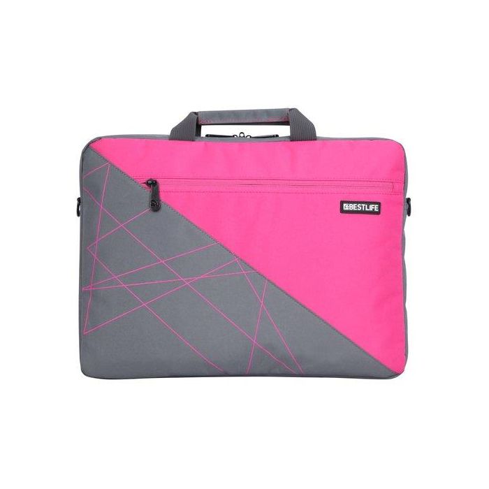 Maletin Portatil Bestlife 3002 15,6 Gris/Rosa
