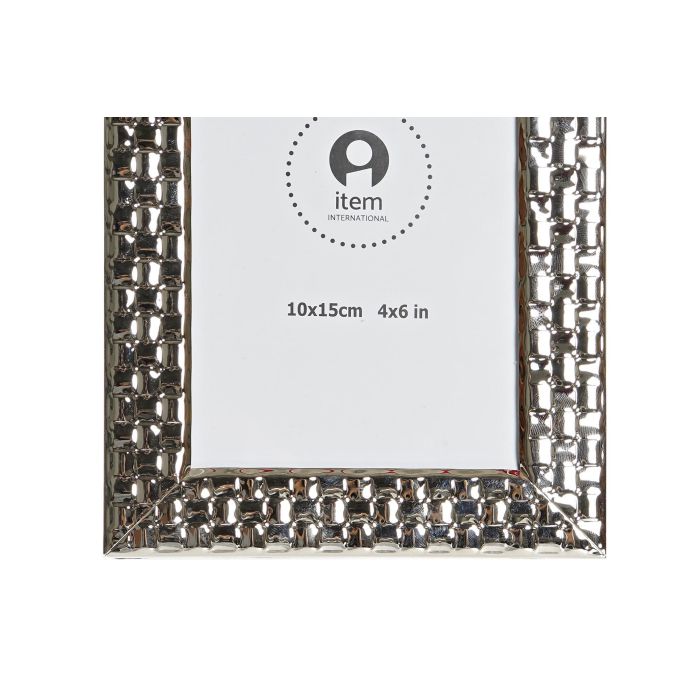 DKD Home Decor Marco de Foto 10x15 Plateado Metal 18.5 x 13.5 x 2 cm 2