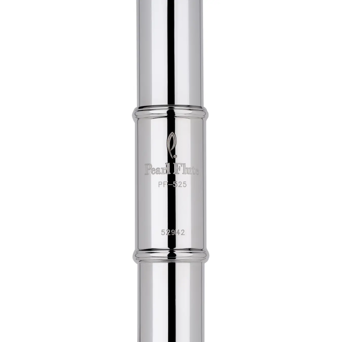 Pearl Flute Flauta Travesera Quantz Brezza B525Re-Hc Plata Maciza, Platos Abiertos, Mi 5