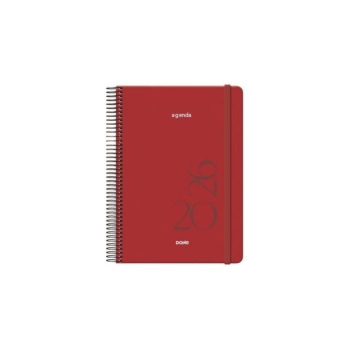Agenda Anual (2026) Dohe Montana Espiral Tapa Extra Con Goma 140X200 D/P Burdeos