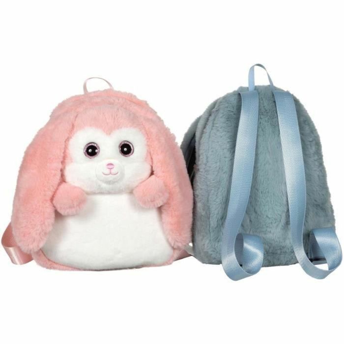 Gipsy Toys Mochila de Peluche Conejo Azul y Blanco 30 cm GIP3268060719196 2 Gipsy Toys Mochila de Peluche Conejo Azul y Blanco 30 cm GIP3268060719196 2