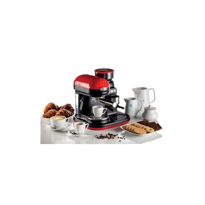 Ariete 1318/00 Cafetera Espresso Moderna con Molinillo Roja 1080W 0.8L 2