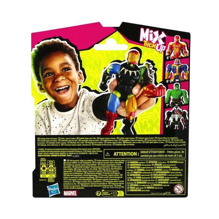 Figura Avengers Mixmashers Black Panther F9268 Hasbro 3 Figura Avengers Mixmashers Black Panther F9268 Hasbro 3