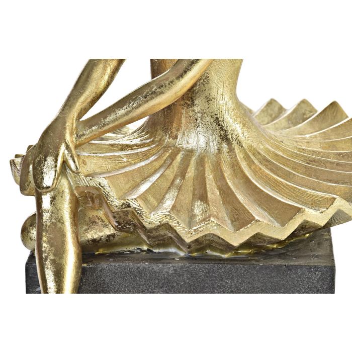Figura Glam DKD Home Decor Dorado Gris Oscuro 23 x 32 x 21.5 cm 2 Figura Glam DKD Home Decor Dorado Gris Oscuro 23 x 32 x 21.5 cm 2