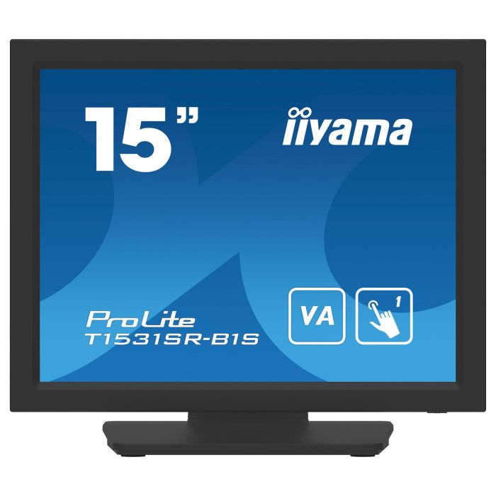 iiyama T1531SR-B1S Monitor Táctil 15" 4:3 XGA VA Resistiva HDMI+DP Negro 1