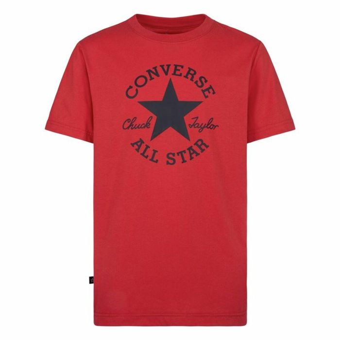 Camiseta de Manga Corta Infantil Converse Sustainable Core Sse Rojo 4 Camiseta de Manga Corta Infantil Converse Sustainable Core Sse Rojo 4