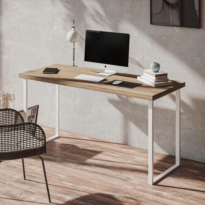 HERRAJES FAB.NACIONAL H720 Pata Metal Usha 524x720mm Acabado Gris para Mesa Escritorio Acero Diseño Recto Resistente 2