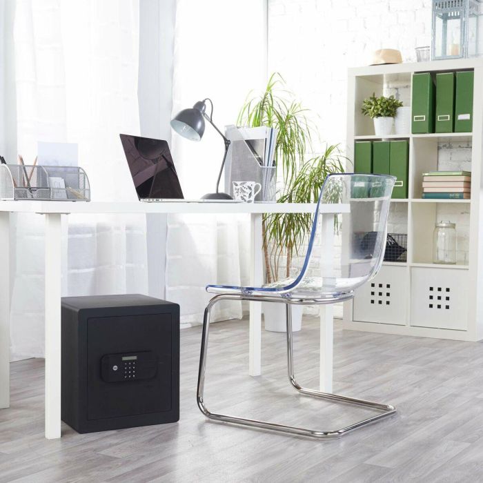 Yale YSEB/400/EB1 Caja fuerte de seguridad electrónica para escritorio H.40xW.35xD.34 cm 38.5L - Acero blindado y placa antitaladro 1 Yale YSEB/400/EB1 Caja fuerte de seguridad electrónica para escritorio H.40xW.35xD.34 cm 38.5L - Acero blindado y placa antitaladro 1