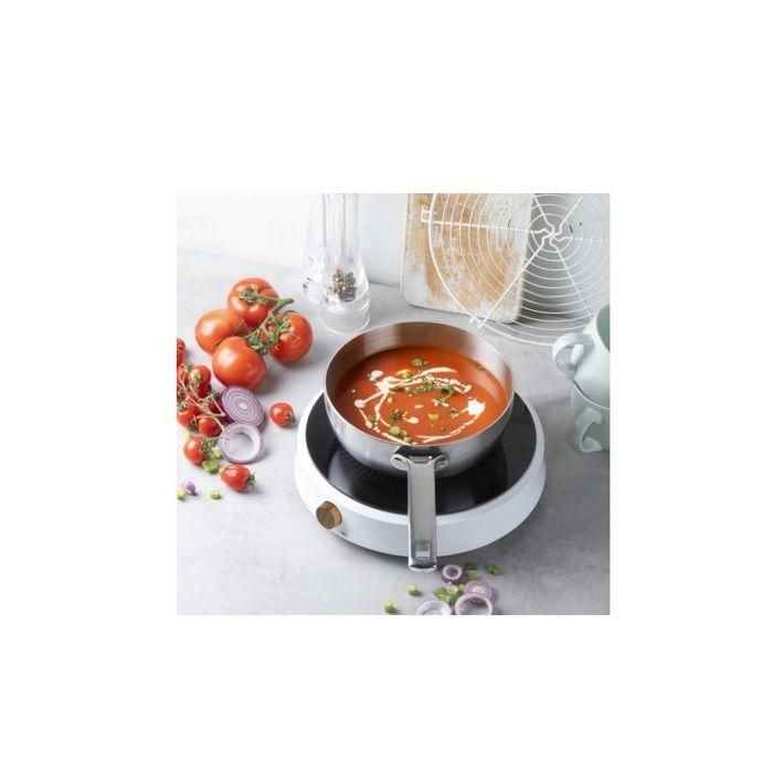 Domo DOM1737417288043 Placa de inducción DO30112IP 2000W, 1 quemador, diseño redondo blanco 3 Domo DOM1737417288043 Placa de inducción DO30112IP 2000W, 1 quemador, diseño redondo blanco 3