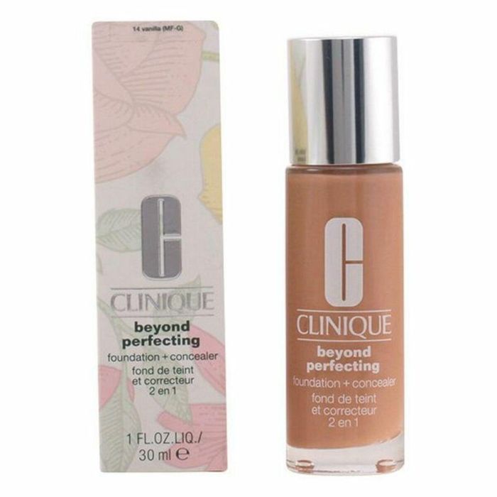 Clinique Beyond Perfecting Foundation + Concealer Base de Maquillaje y Corrector Larga Duración Hipoalergénico Tono #4-Creamwhip 30 ml 5