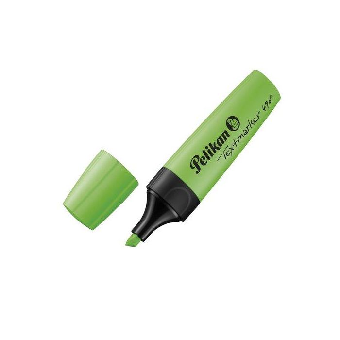 Marcador Fluor Pelikan Textmarker 490 Verde (814096) (Set de 10)