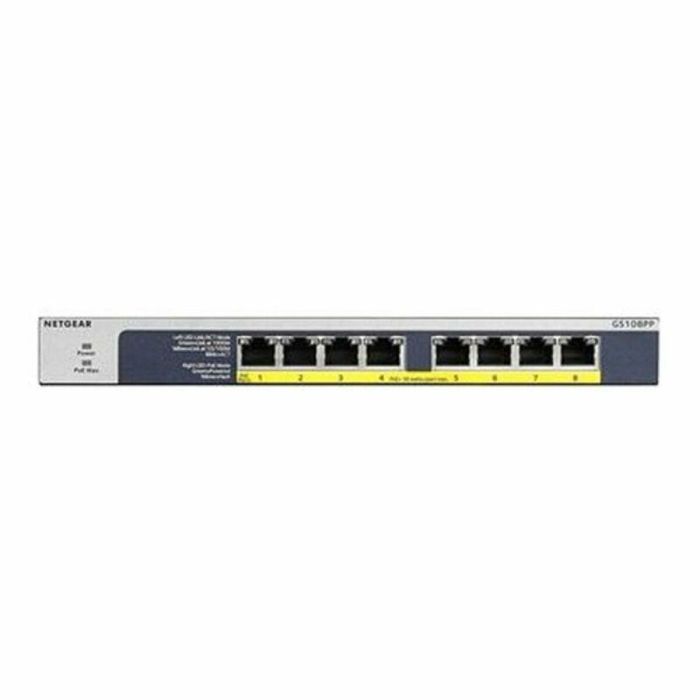 Switch de Armario Netgear GS108PP-100EUS 16 Gbps 4 Switch de Armario Netgear GS108PP-100EUS 16 Gbps 4