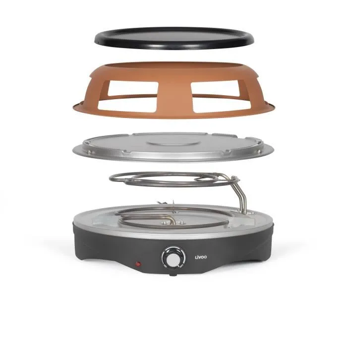 Livoo DOC304 Horno de Pizza 1200W para 6 personas Ø10 cm Antiadherente 2