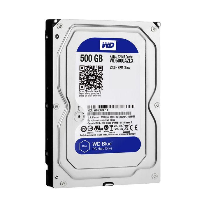 Western Digital WD Blue 500GB 3.5" SATA 6Gb/s 7200 RPM 32MB Disco Duro