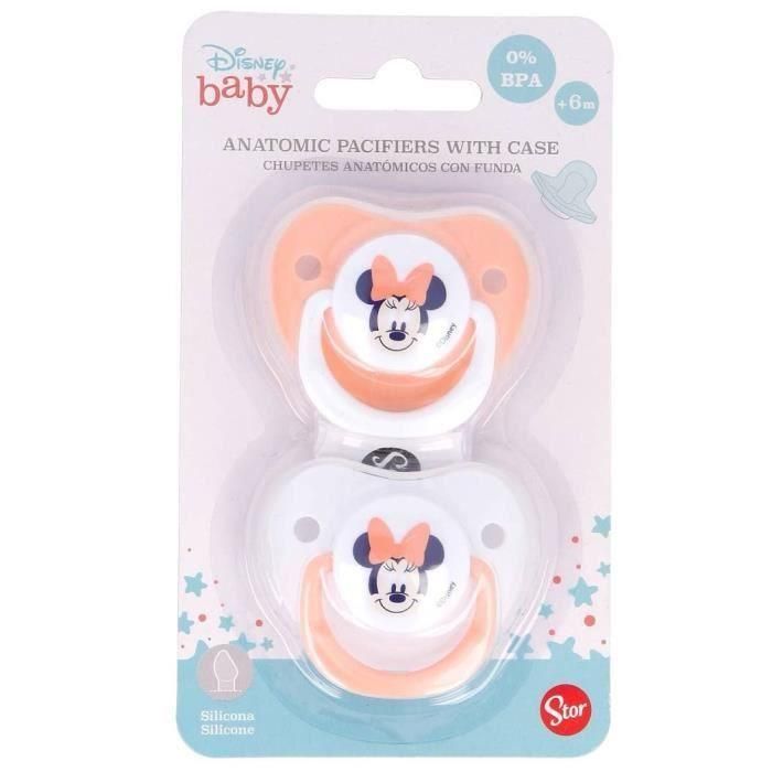 Set de 2 chupetes anatómicos Minnie Disney +6 meses 2 Set de 2 chupetes anatómicos Minnie Disney +6 meses 2
