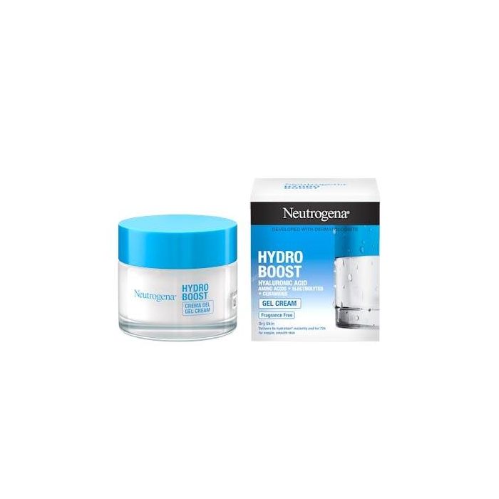 Neutrogena Hydro Boost Crema Gel: Hidratante Facial Intensa de Larga Duración para Piel Calma, No Comedogénica 50 mL