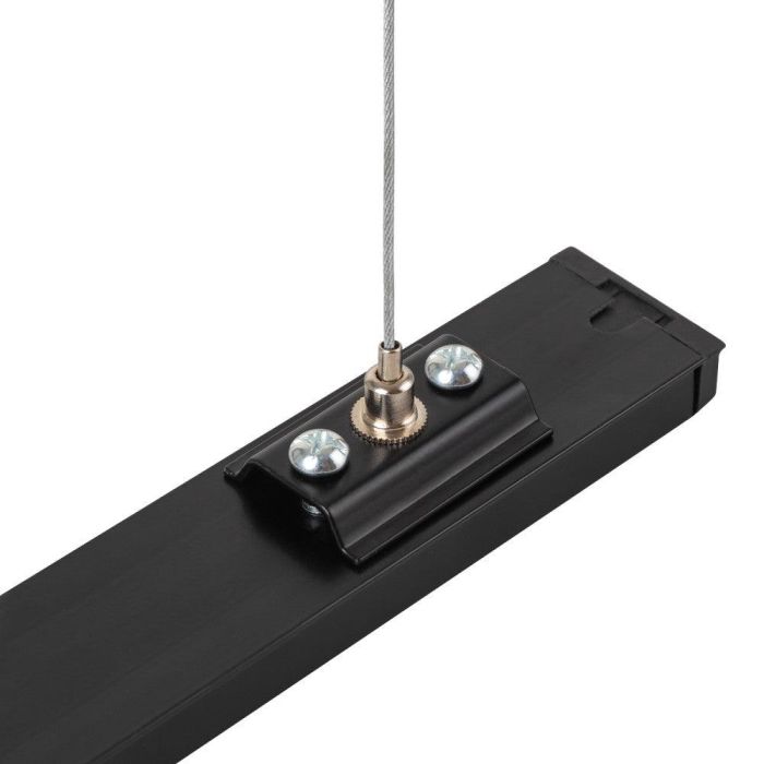 Kit Suspensión Carril Monofásico Negro 1 Metro Cable Acero Altura Regulable HO-SUS-M-N 1 Kit Suspensión Carril Monofásico Negro 1 Metro Cable Acero Altura Regulable HO-SUS-M-N 1