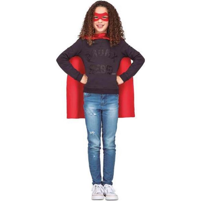 Capa súper héroe roja 3-6 años Capa súper héroe roja 3-6 años