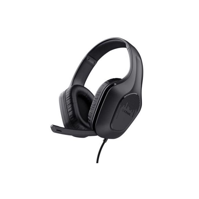 Trust Gaming GXT 417 Zirox Auriculares Gaming con Micrófono, Jack 3.5, Negros