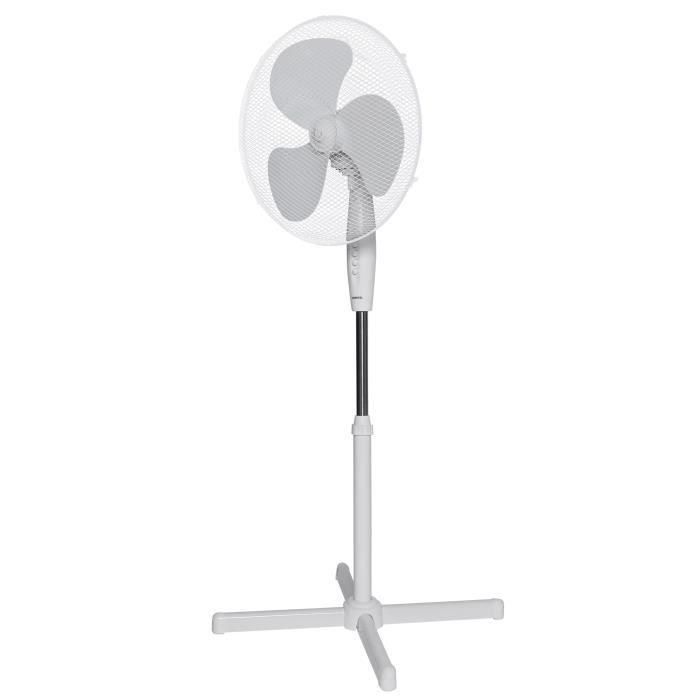 Ventilador de pie OCEANIC - 45W - Diámetro 40 cm - Altura regulable - Oscilación - Blanco 1 Ventilador de pie OCEANIC - 45W - Diámetro 40 cm - Altura regulable - Oscilación - Blanco 1