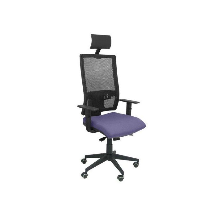 Silla Piqueras Y Crespo Horna Brazos Regulables Cabecero Incluido Mecanismo Sincro Apoyo Lumbar Respaldo Malla Transpirable Y Asiento Tapizado Bali Azul