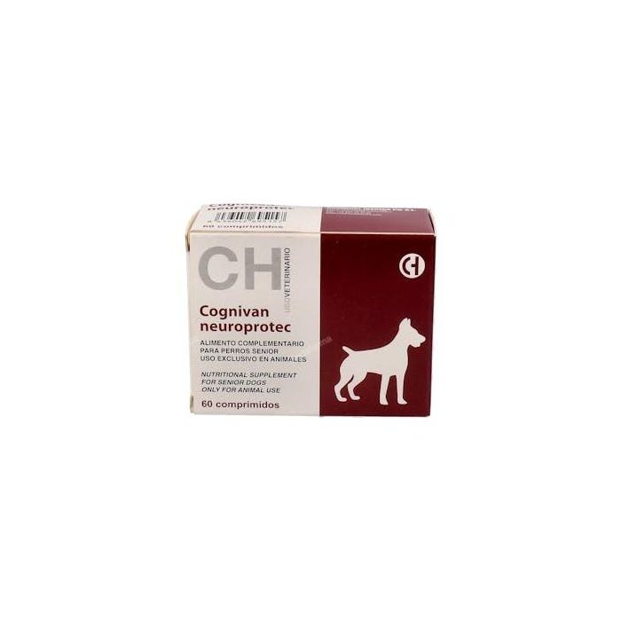 Cognivan Neuroprotect 60 Comprimidos - Complemento alimenticio para mejorar la función cerebral canina