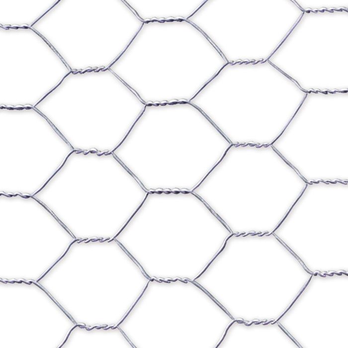 Faura Malla metálica triple torsión galvanizada 19x0,7mm 0,5x10m gris para delimitación Faura Malla metálica triple torsión galvanizada 19x0,7mm 0,5x10m gris para delimitación
