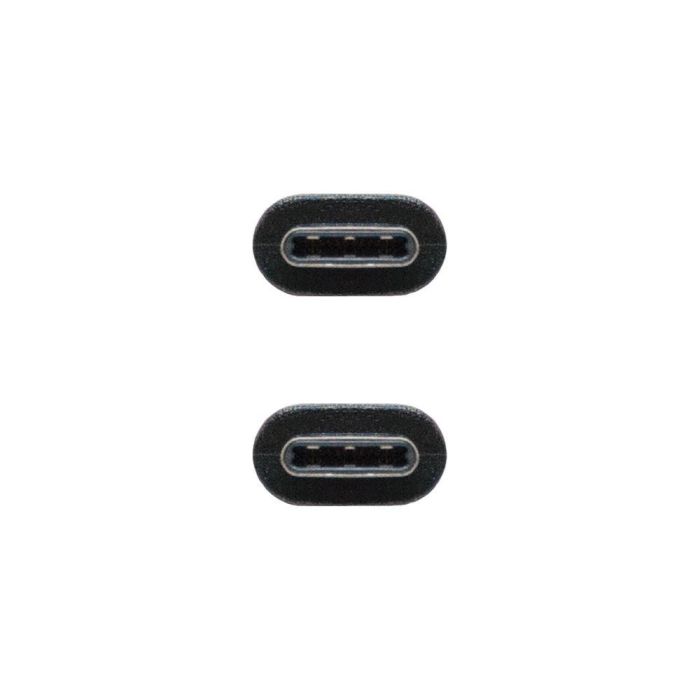 Nanocable Cable USB 2.0 3A Tipo C, carga rápida, 480Mbps, compatible Thunderbolt 3, 1m, negro 2