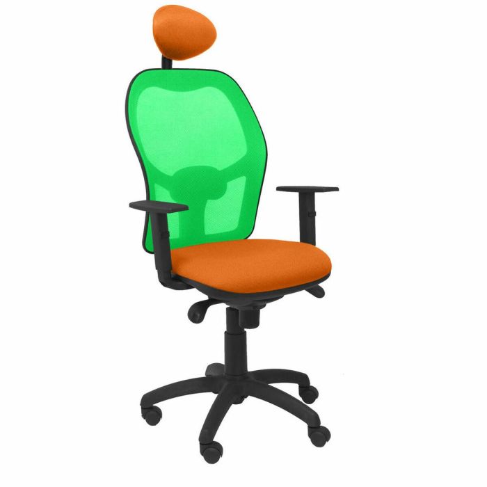Silla de Oficina con Cabecero Jorquera P&C ALI308C Naranja Silla de Oficina con Cabecero Jorquera P&C ALI308C Naranja