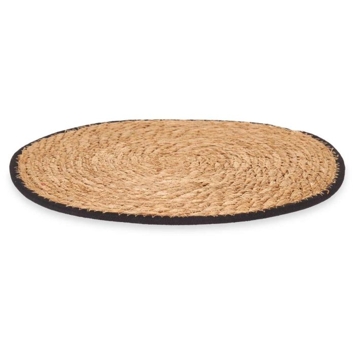 Salvamantel Esparto Borde Tela Negro 35Cm Kinvara (24 Unidades) 1 Salvamantel Esparto Borde Tela Negro 35Cm Kinvara (24 Unidades) 1