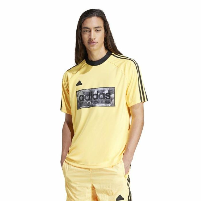 Camiseta de Manga Corta Hombre Adidas Tiro Aop Amarillo 3 Camiseta de Manga Corta Hombre Adidas Tiro Aop Amarillo 3