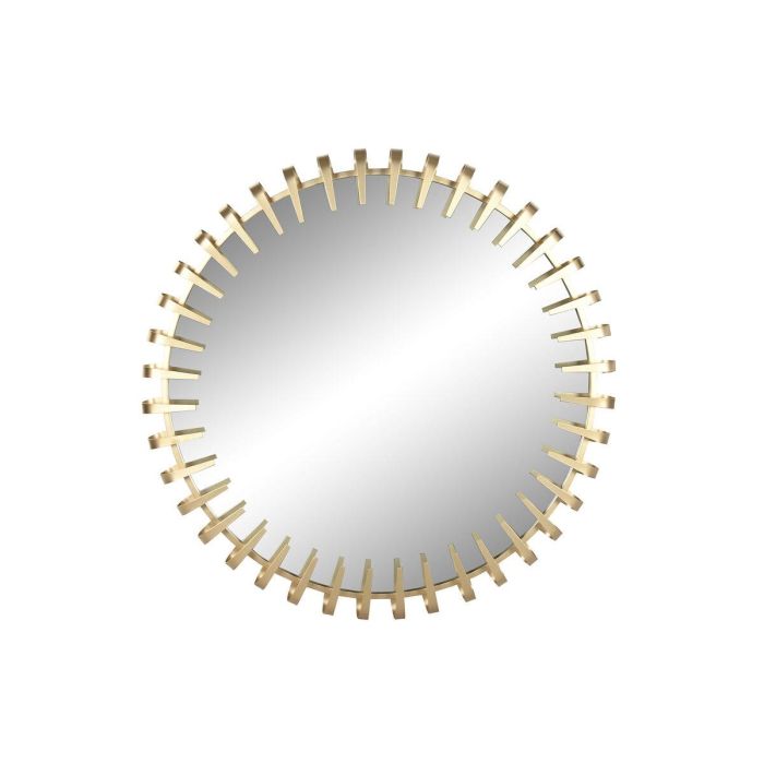 DKD Home Decor Espejo de Pared Glam Dorado Cuadrado 98x98 cm con Marco de Hierro y Cristal, 6 cm de Profundidad 1 DKD Home Decor Espejo de Pared Glam Dorado Cuadrado 98x98 cm con Marco de Hierro y Cristal, 6 cm de Profundidad 1