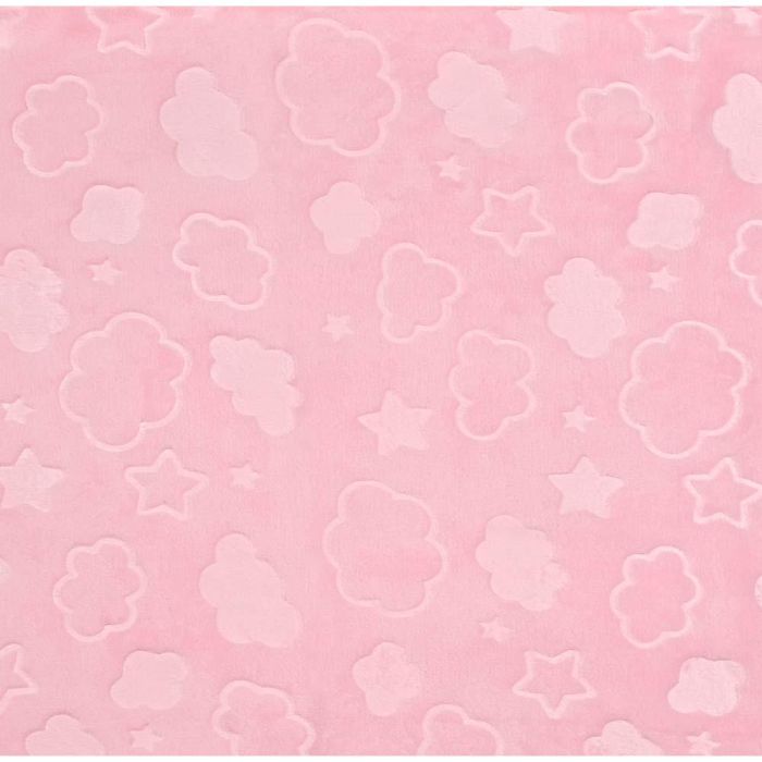 Nayeco Manta Sky Rosa para Mascotas con Nubes y Estrellas, 100 x 70 cm 1